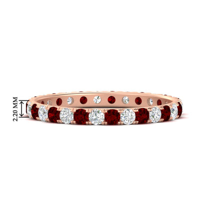 0.75 Ct. Round Eternity Wedding Band Fascinating Diamonds