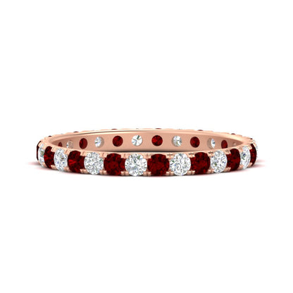 0.75 Ct. Round Eternity Wedding Band Fascinating Diamonds