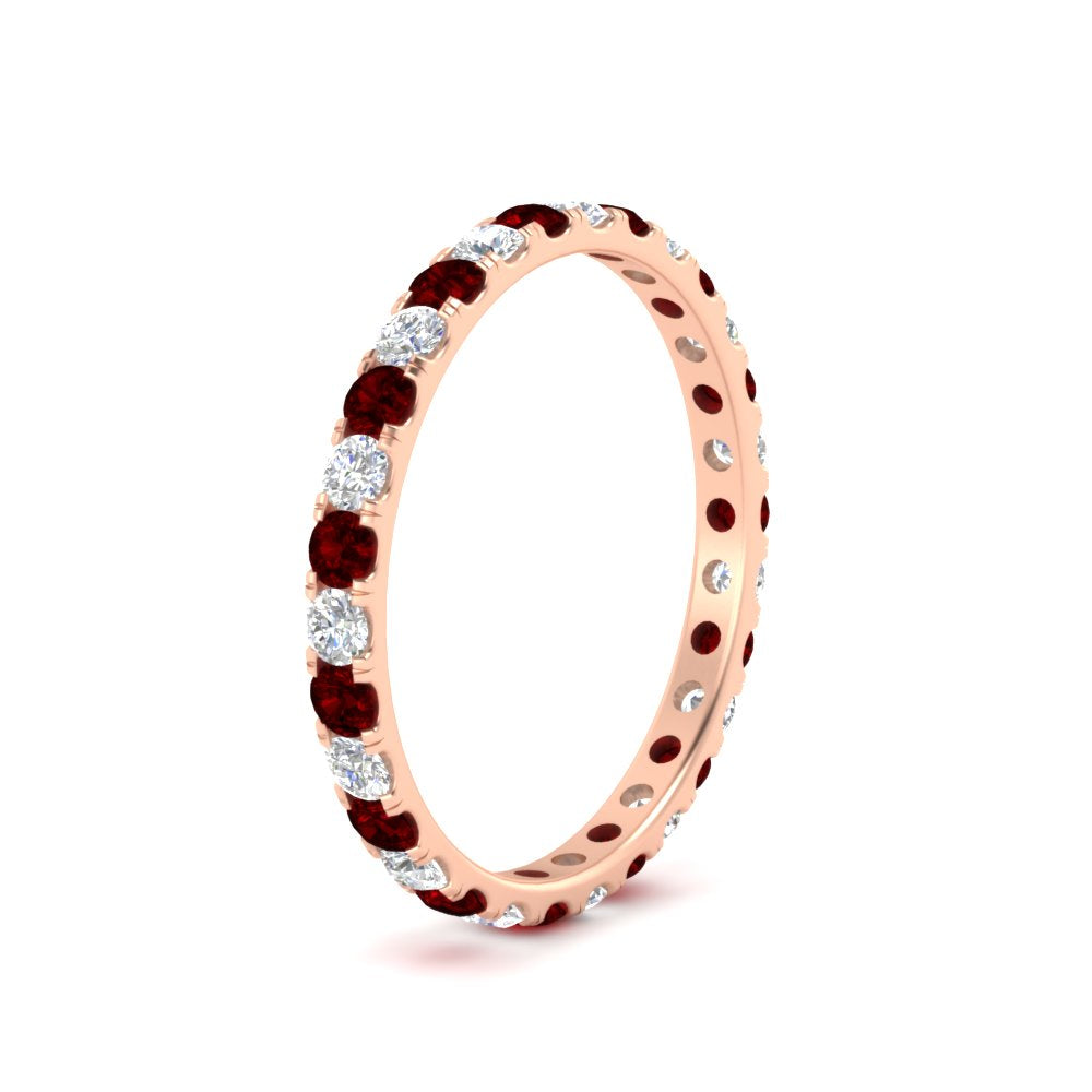 0.75 Ct. Round Eternity Wedding Band Fascinating Diamonds