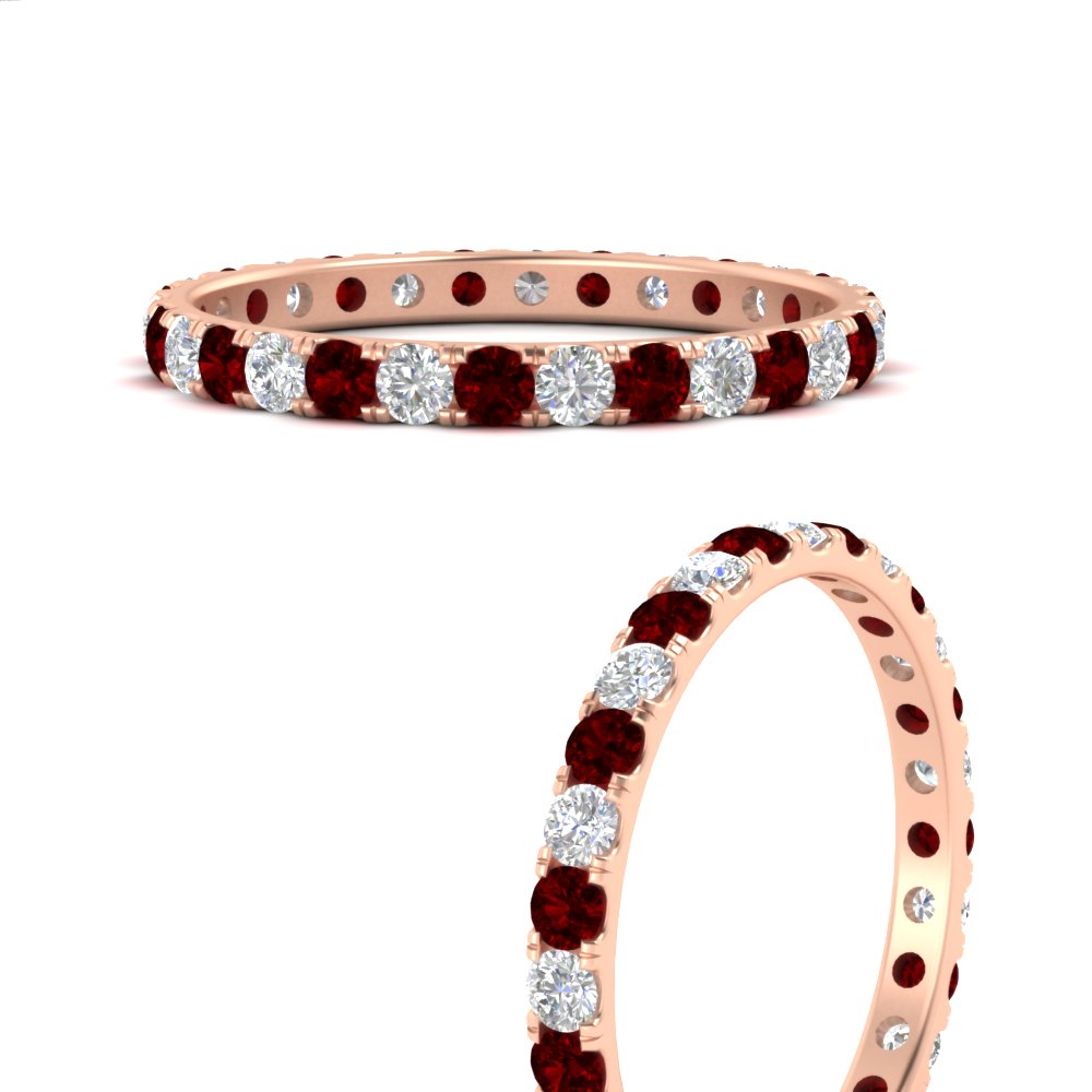 0.75 Ct. Round Eternity Wedding Band Fascinating Diamonds