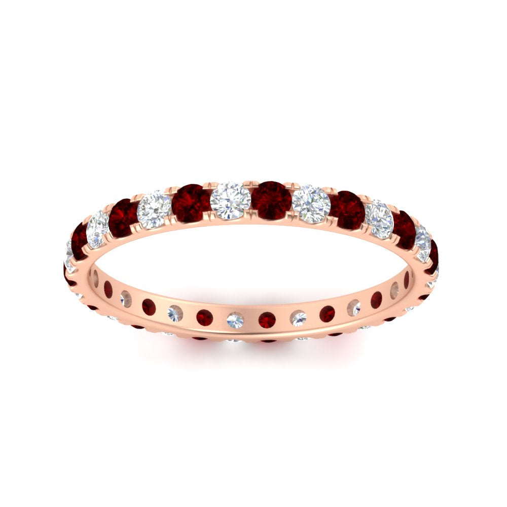 0.75 Ct. Round Eternity Wedding Band Fascinating Diamonds
