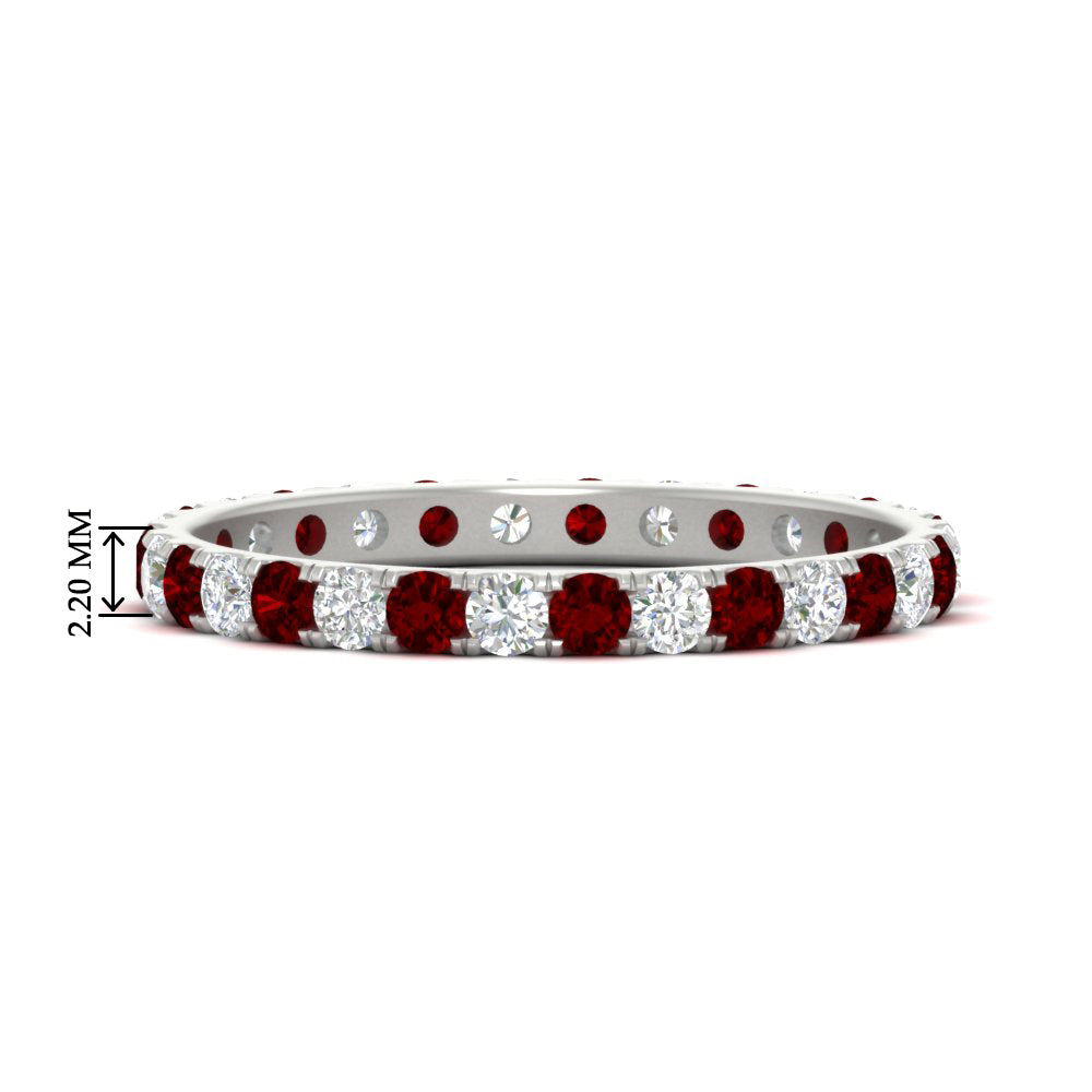 0.75 Ct. Round Eternity Wedding Band Fascinating Diamonds