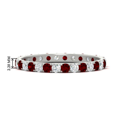 0.75 Ct. Round Eternity Wedding Band Fascinating Diamonds