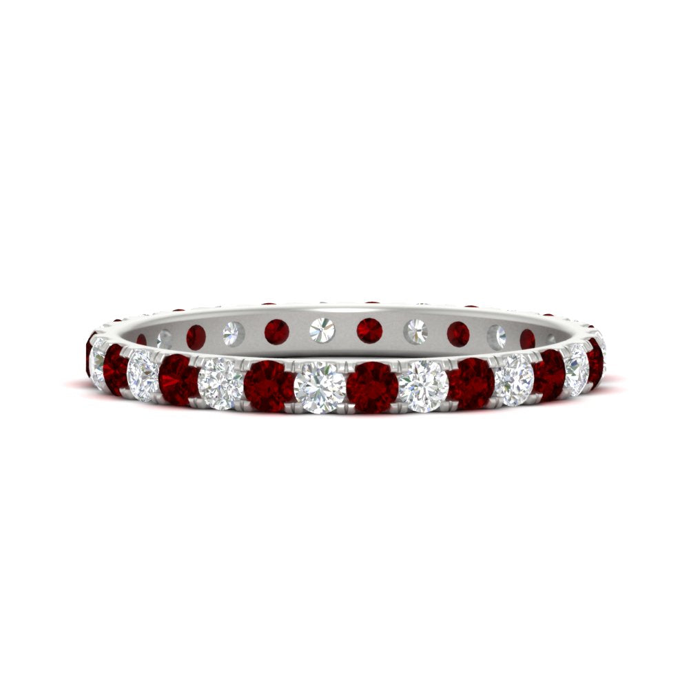 0.75 Ct. Round Eternity Wedding Band Fascinating Diamonds
