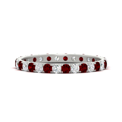 0.75 Ct. Round Eternity Wedding Band Fascinating Diamonds