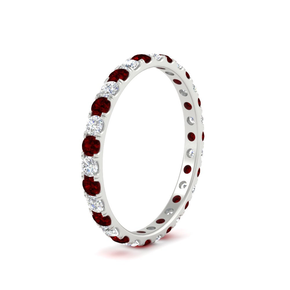 0.75 Ct. Round Eternity Wedding Band Fascinating Diamonds