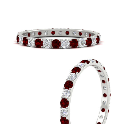 0.75 Ct. Round Eternity Wedding Band Fascinating Diamonds