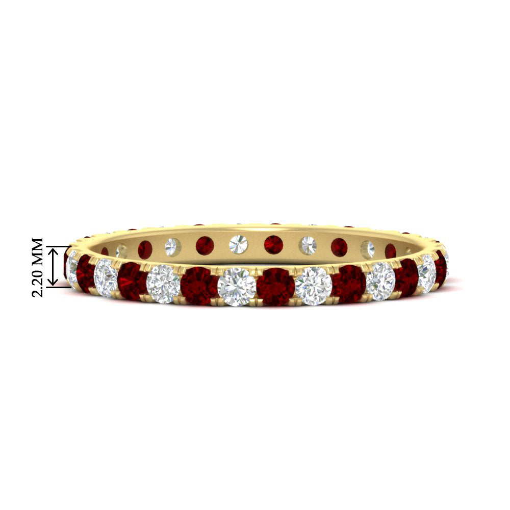 0.75 Ct. Round Eternity Wedding Band Fascinating Diamonds