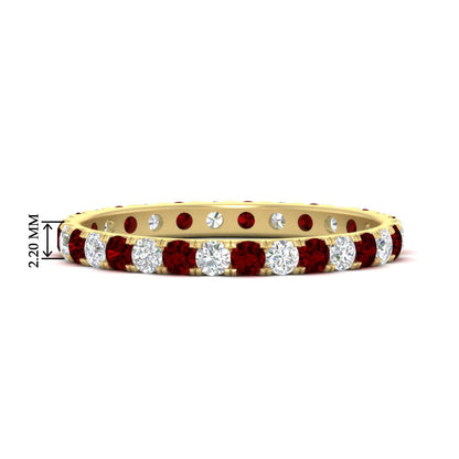 0.75 Ct. Round Eternity Wedding Band Fascinating Diamonds