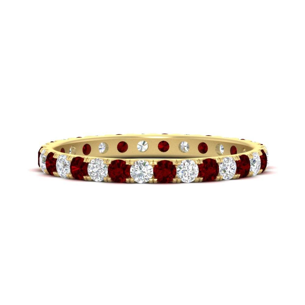 0.75 Ct. Round Eternity Wedding Band Fascinating Diamonds
