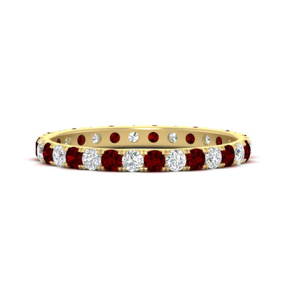 0.75 Ct. Round Eternity Wedding Band Fascinating Diamonds