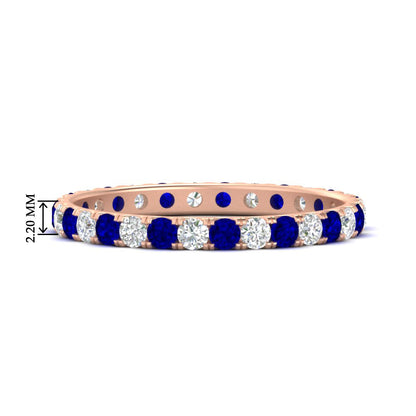 0.75 Ct. Round Eternity Wedding Band Fascinating Diamonds