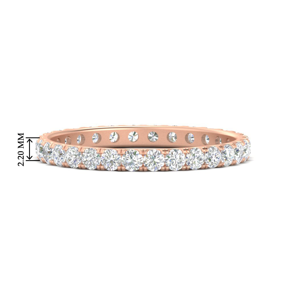 0.75 Ct. Round Eternity Wedding Band Fascinating Diamonds