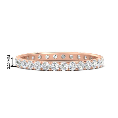 0.75 Ct. Round Eternity Wedding Band Fascinating Diamonds
