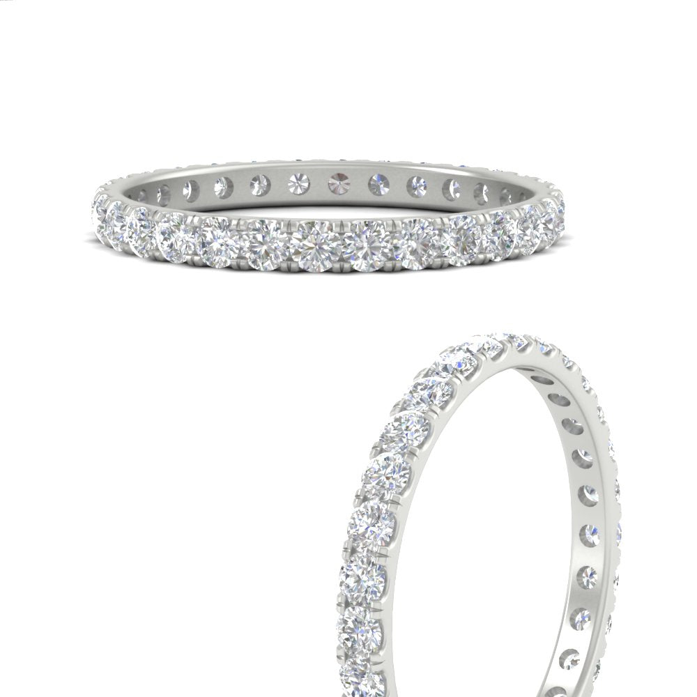 0.75 Ct. Round Eternity Wedding Band Fascinating Diamonds