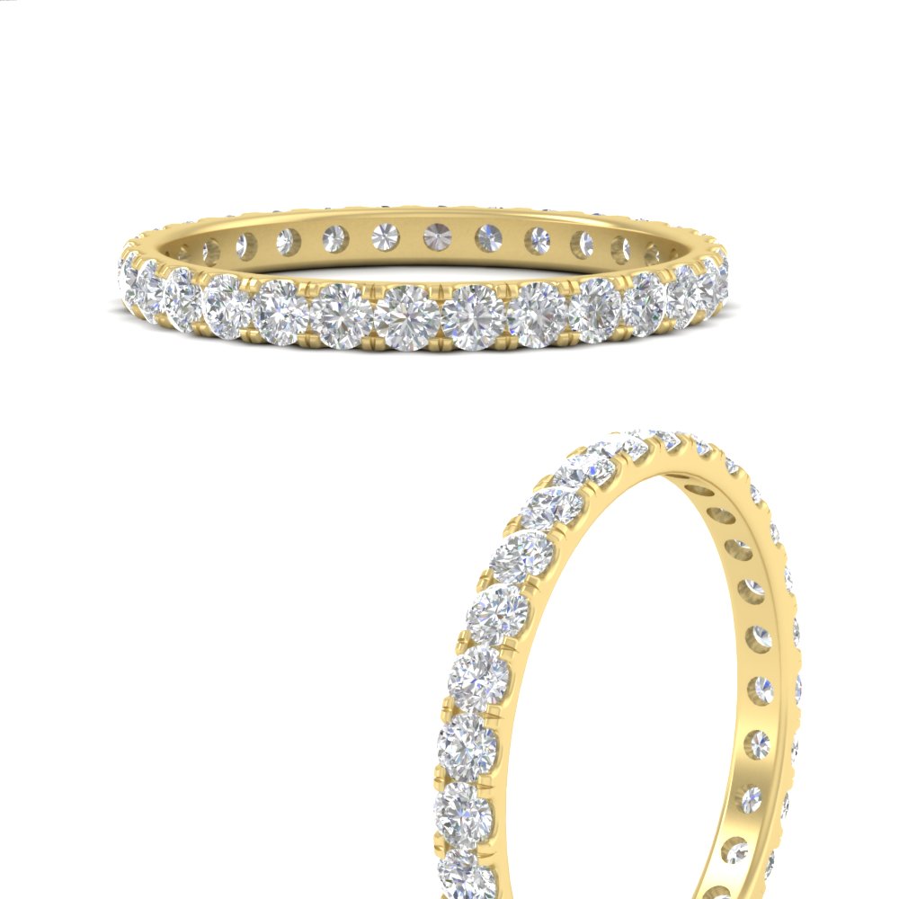 0.75 Ct. Round Eternity Wedding Band Fascinating Diamonds