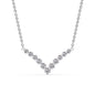 Round Graduated V-Necklace Fascinating Diamonds