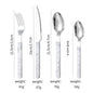 French Rivet ABS Handle Hotel Western Tableware Steak Knife Butter Knife Set