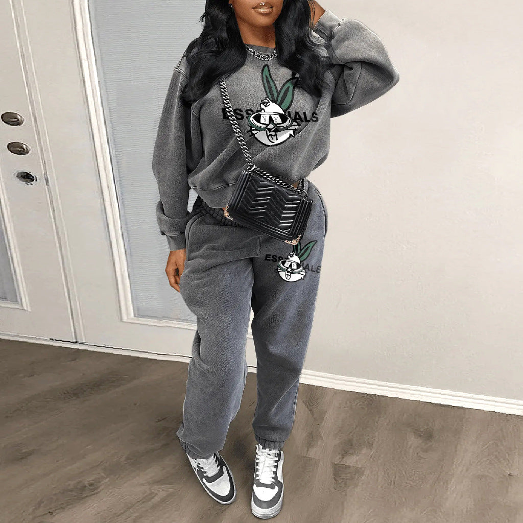 Printed Hoodie Two-piece Set See size chart under “more details” The Fashion Celestial