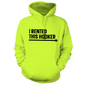 I Rented This Hooker - Safety Yellow Hoodie Armed American Supply
