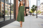Women’s Floral Patchwork Three-Quarter Sleeve Dress FitiqueFit