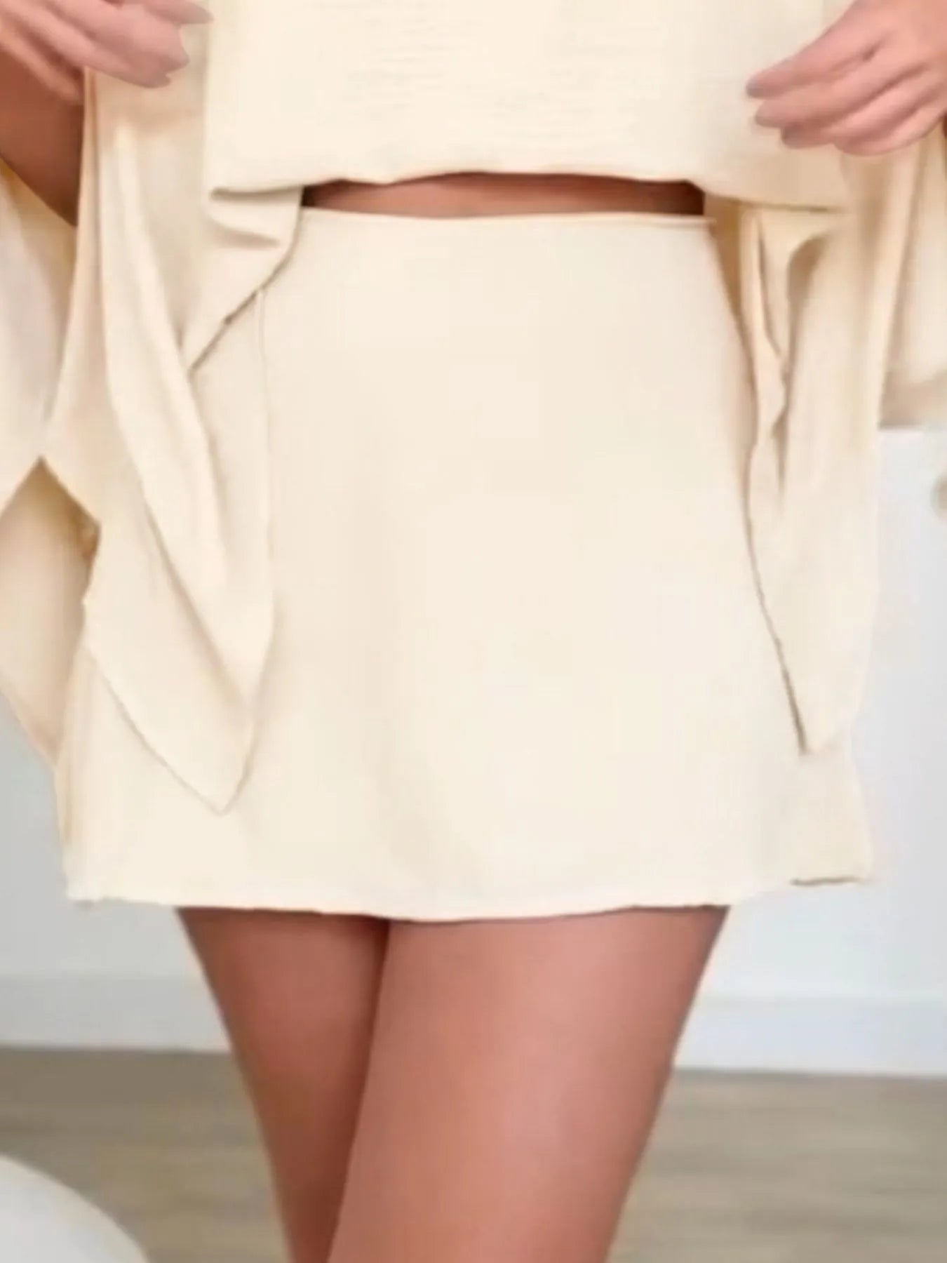 Side Slit Top and Mini Skirt Set See size chart under “more details” The Fashion Celestial