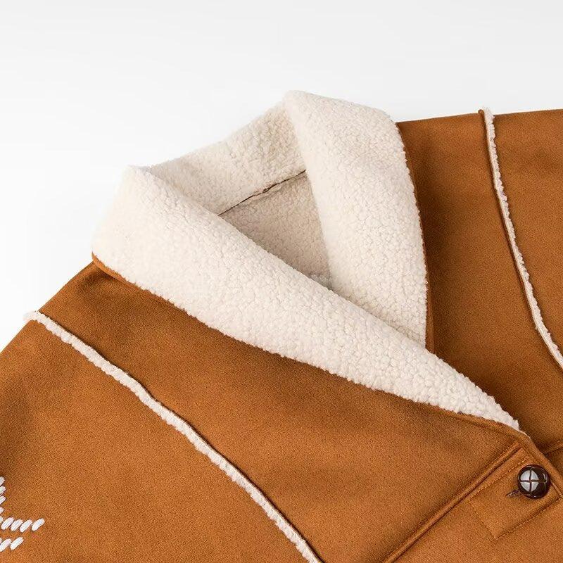 Tribal Rancher Lambs Hair Jacket - Warm, Cozy, & Stylish Cowgirl Outerwear Country in My Heart