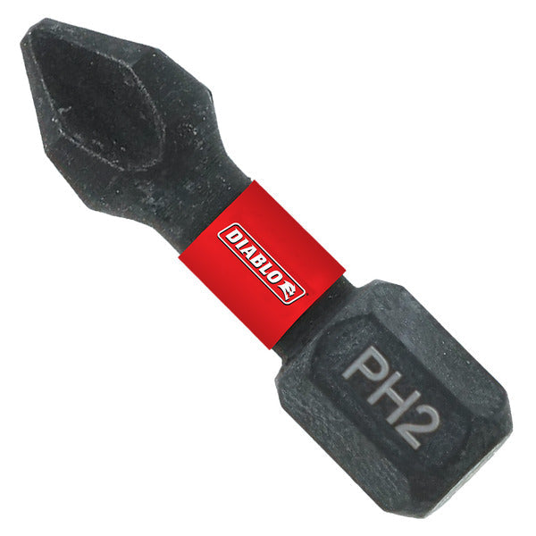 Diablo DPH21B 1" #2 Phillips Drive Bit (Bulk) VM Hardware