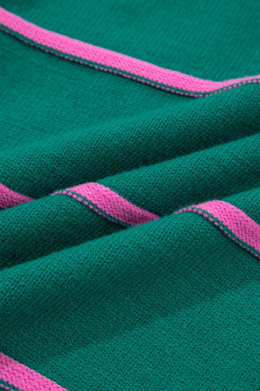 Plus Size Stripe Half Button Drop Shoulder Sweater Shop Style & More | Fresh Looks, Everyday Deals & Free Shipping