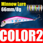 AFISHLURE Bass Wobblers Trout Fishing Lure  66mm/8g Minnow  Hard Baits Iscas Artificial Pesca Leurre
