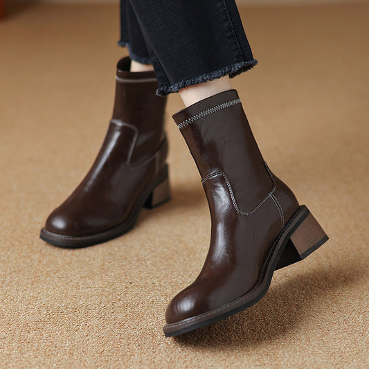 Women’s Mid-Heel Martin Boots FitiqueFit