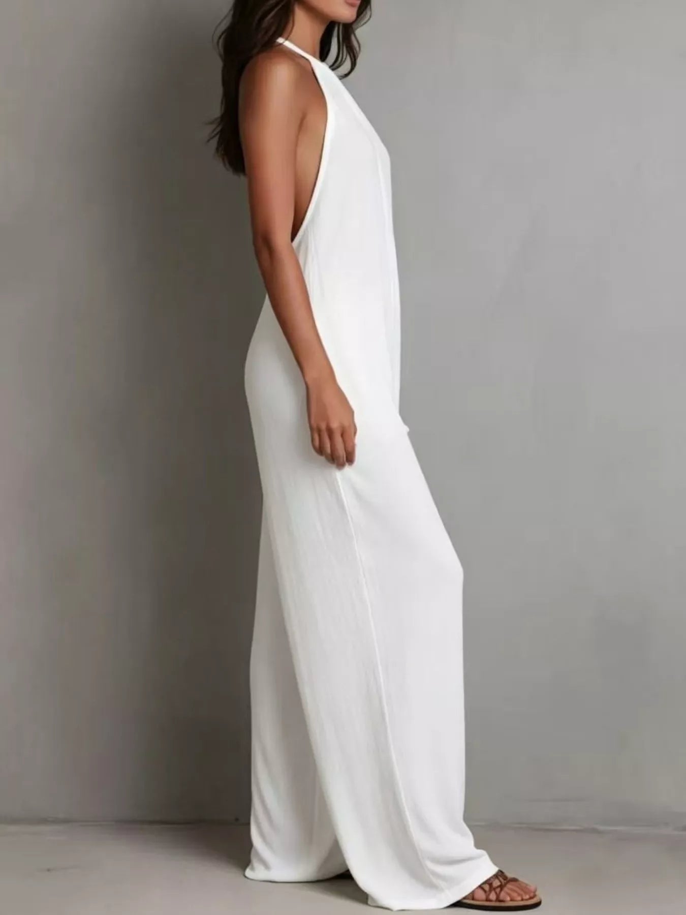 Sleeveless Wide Leg Jumpsuit New Era Fashion LLc