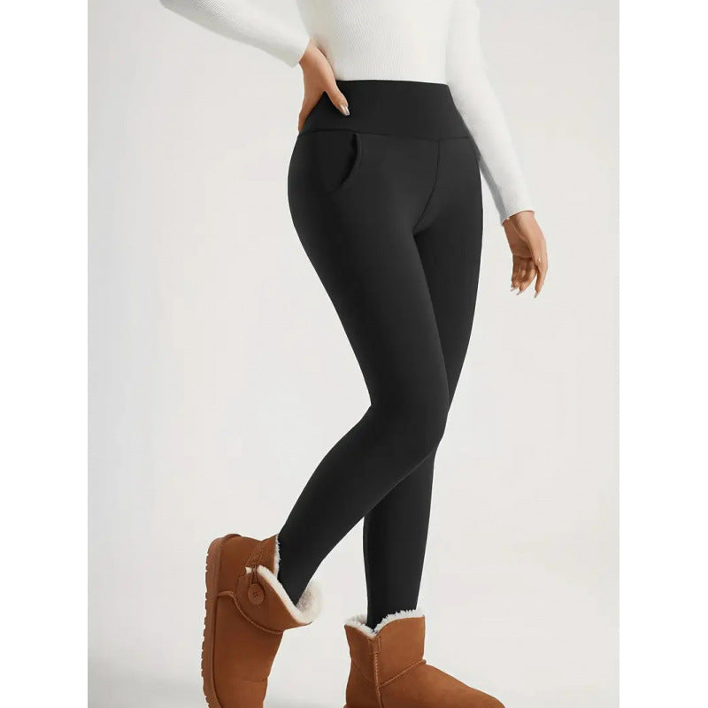 Women’s High-Waist Fleece-Lined Warm Leggings FitiqueFit