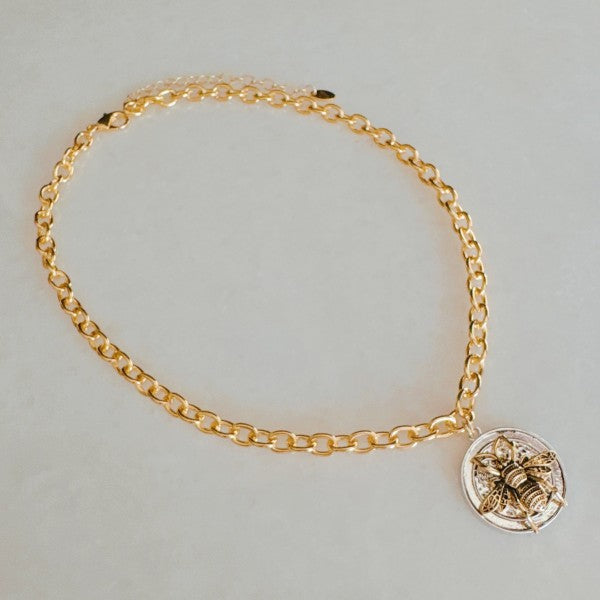 Bold And Antique Bee Chain Necklace Shop Style & More | Fresh Looks, Everyday Deals & Free Shipping