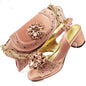 Evening Party With Rhinestone Pointed Toe Shoes Hand Bag Suit See size chart under “more details” The Fashion Celestial