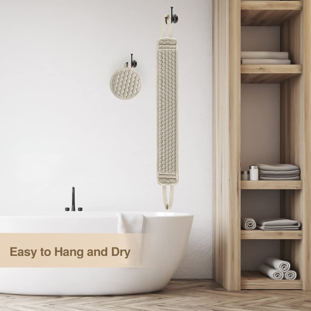 Deep Cleansing Back Scrubber for Men And Women - Exfoliates And Relaxes Your Body in The Shower Or Bath NovaCart