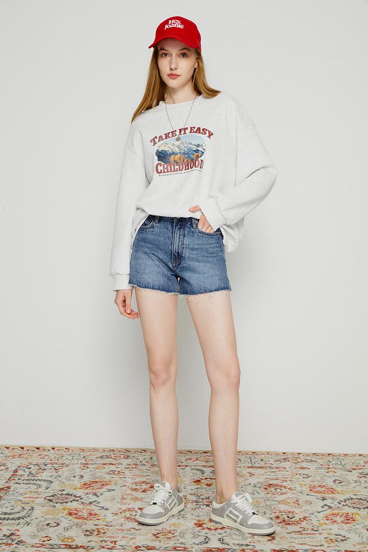 High Rise Denim Shorts HJ167 [FINAL SALE] Hey Joanie