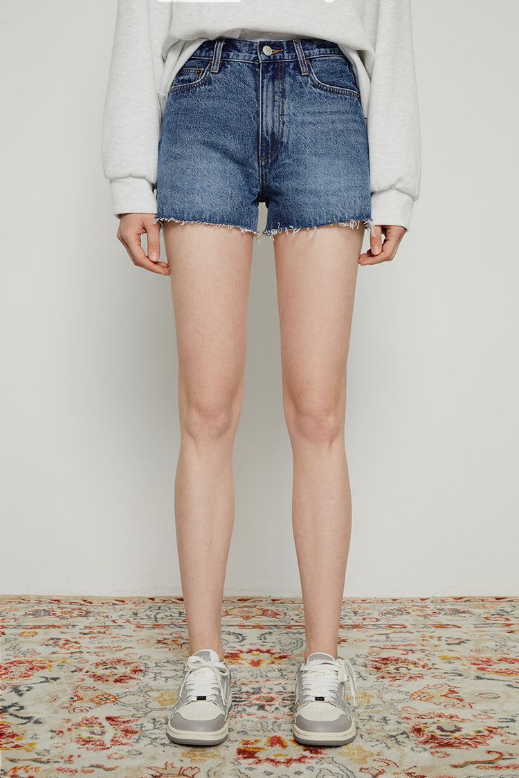 High Rise Denim Shorts HJ167 [FINAL SALE] Hey Joanie