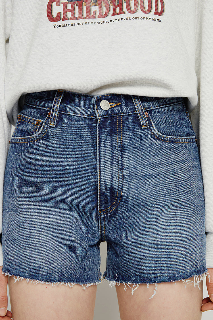 High Rise Denim Shorts HJ167 [FINAL SALE] Hey Joanie