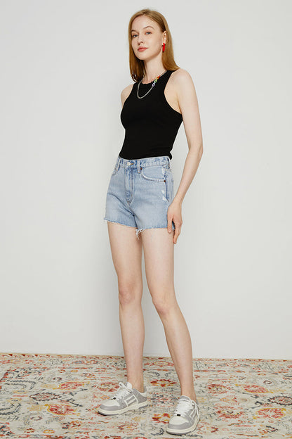 High Rise Denim Shorts HJ167 [FINAL SALE] Hey Joanie