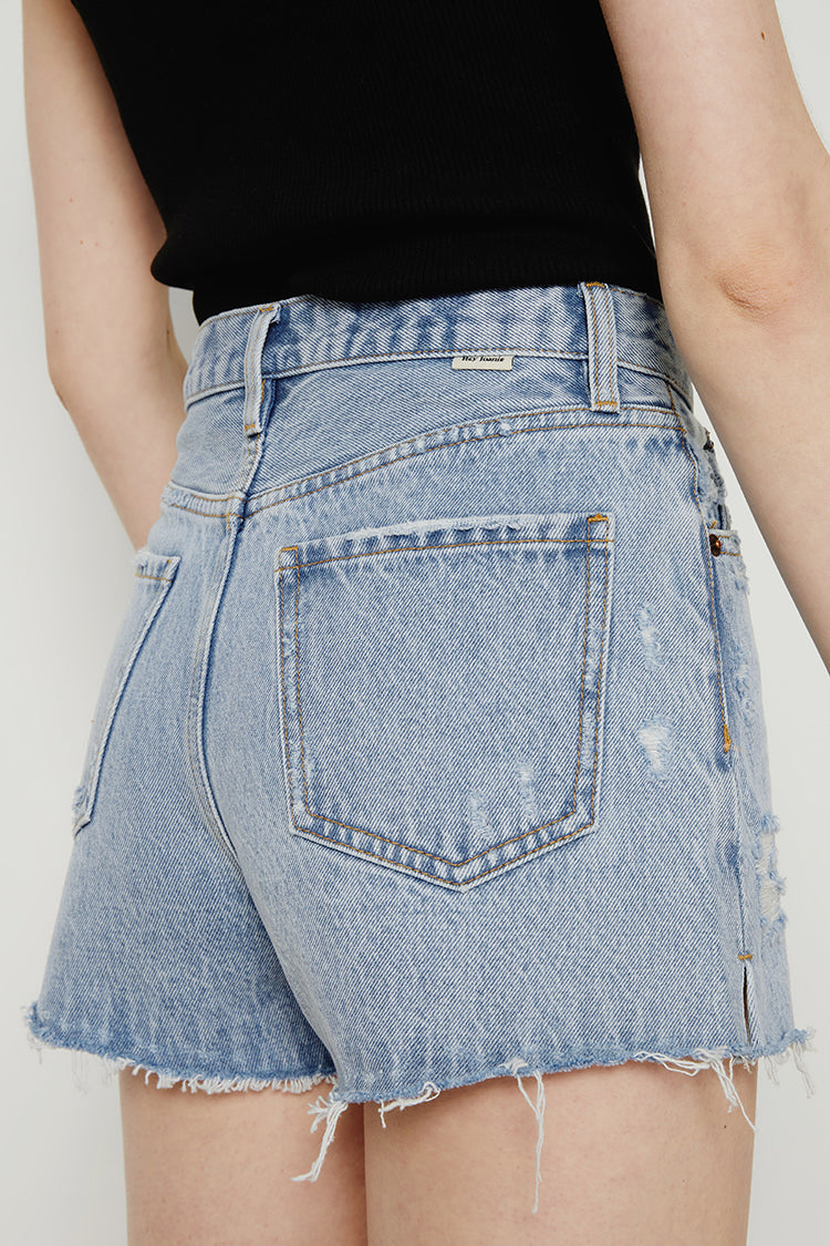 High Rise Denim Shorts HJ167 [FINAL SALE] Hey Joanie