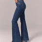 Retro Cowgirl High Waist Denim Jeans - Stylish Micro Flared Vintage Denim for Women Country in My Heart