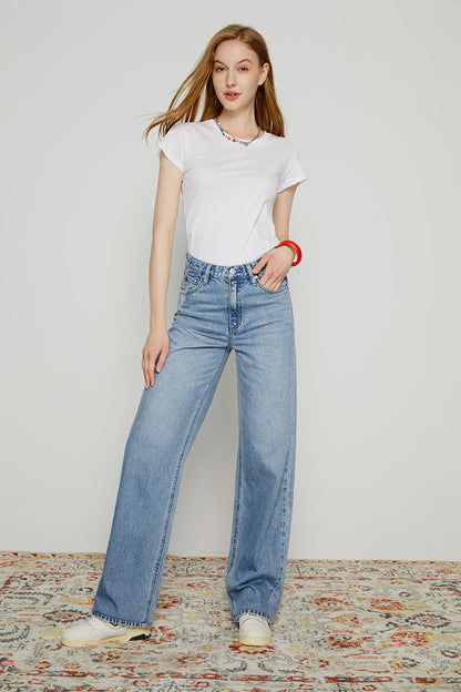 Coney Island Whitefish High Rise Wide Jeans HJ007 Hey Joanie