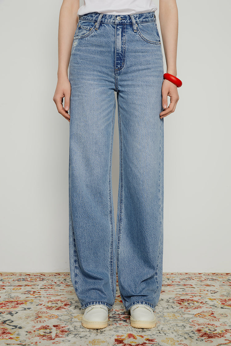 Coney Island Whitefish High Rise Wide Jeans HJ007 Hey Joanie