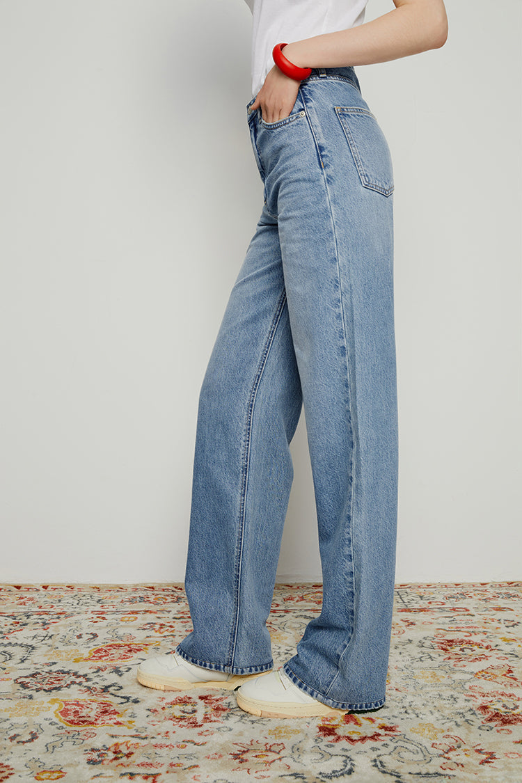 Coney Island Whitefish High Rise Wide Jeans HJ007 Hey Joanie