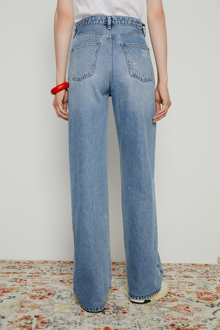 Coney Island Whitefish High Rise Wide Jeans HJ007 Hey Joanie