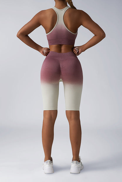 Seamless Women's Activewear Sets – 2-Piece Crop Top & High Waist Shorts/Leggings FitiqueFit