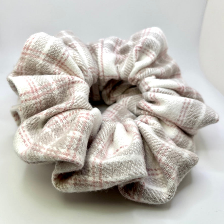 Pink Plaid Valentine's Day Scrunchie Enchanted Scrunch