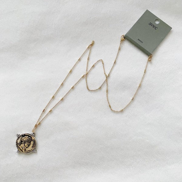 Roman Coin Charming Chain Necklace Shop Style & More | Fresh Looks, Everyday Deals & Free Shipping