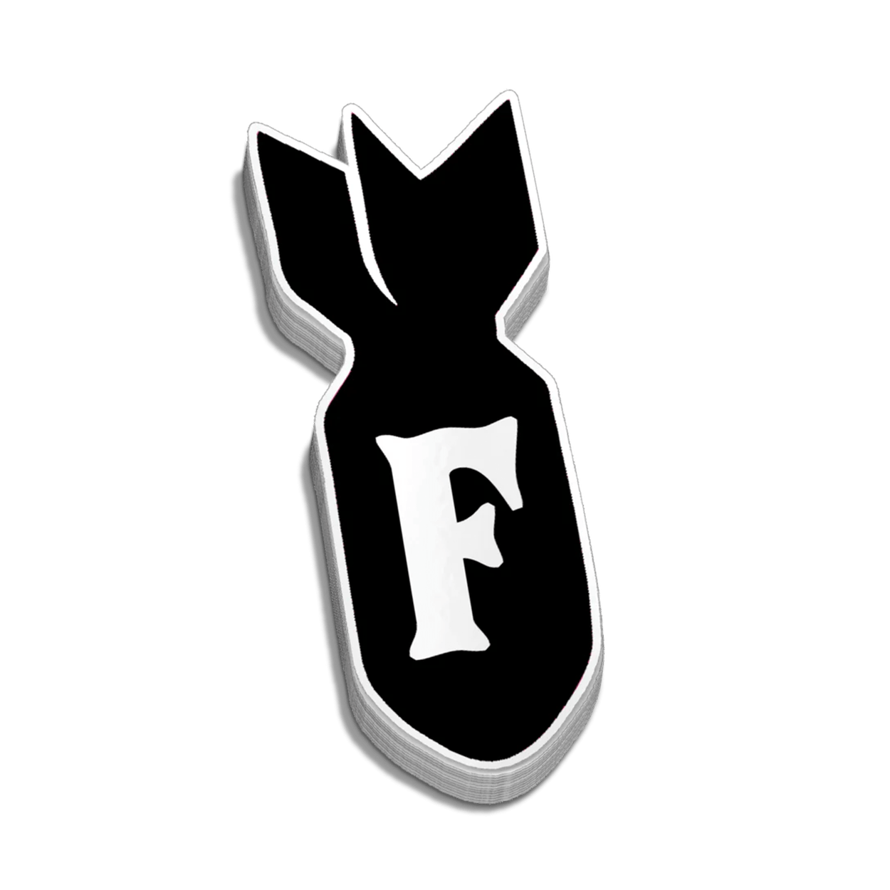 F - Bomb Hard Hat Decal Armed American Supply